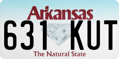 AR license plate 631KUT