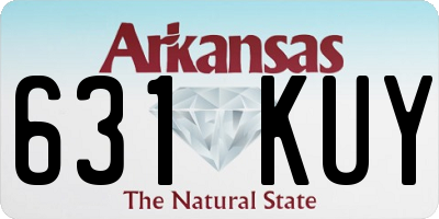 AR license plate 631KUY