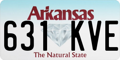 AR license plate 631KVE