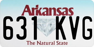AR license plate 631KVG