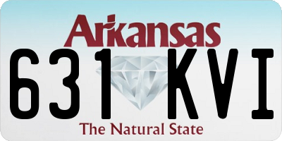 AR license plate 631KVI