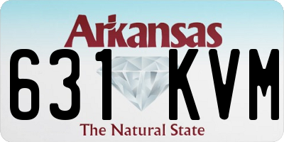 AR license plate 631KVM
