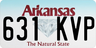 AR license plate 631KVP