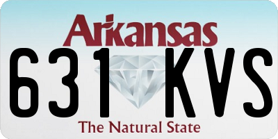 AR license plate 631KVS