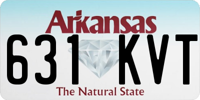AR license plate 631KVT