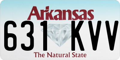 AR license plate 631KVV