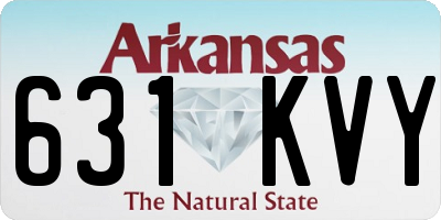 AR license plate 631KVY
