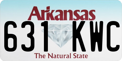 AR license plate 631KWC