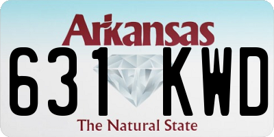 AR license plate 631KWD