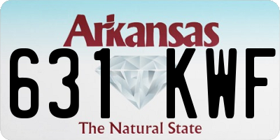 AR license plate 631KWF