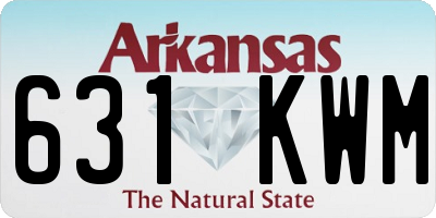AR license plate 631KWM