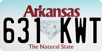AR license plate 631KWT