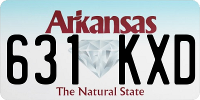 AR license plate 631KXD