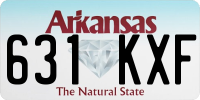 AR license plate 631KXF