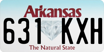 AR license plate 631KXH