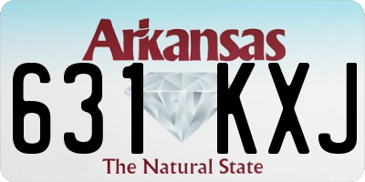 AR license plate 631KXJ