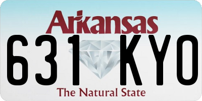 AR license plate 631KYO