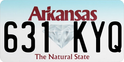 AR license plate 631KYQ
