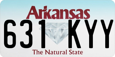AR license plate 631KYY