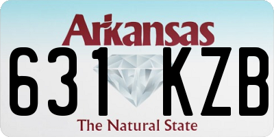 AR license plate 631KZB