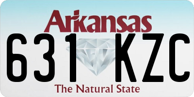AR license plate 631KZC