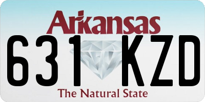 AR license plate 631KZD