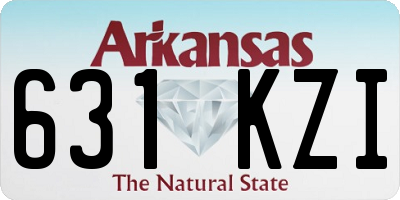 AR license plate 631KZI