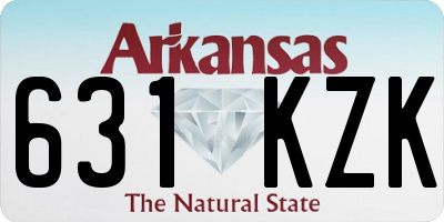 AR license plate 631KZK