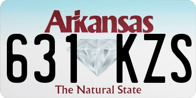AR license plate 631KZS