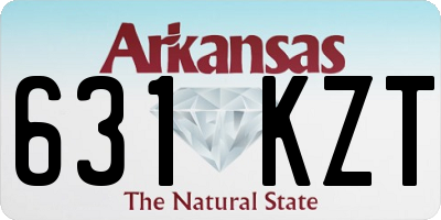 AR license plate 631KZT