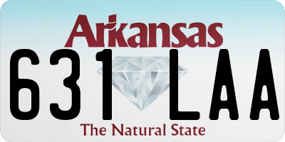 AR license plate 631LAA