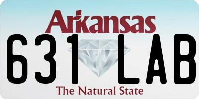 AR license plate 631LAB