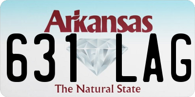 AR license plate 631LAG