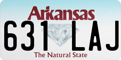 AR license plate 631LAJ