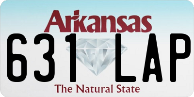 AR license plate 631LAP