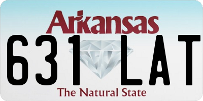 AR license plate 631LAT