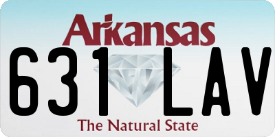 AR license plate 631LAV