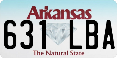 AR license plate 631LBA
