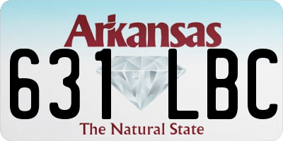 AR license plate 631LBC