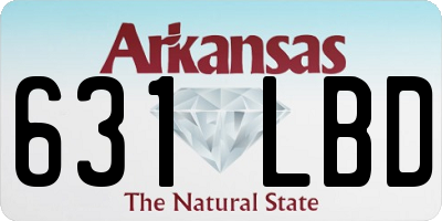 AR license plate 631LBD