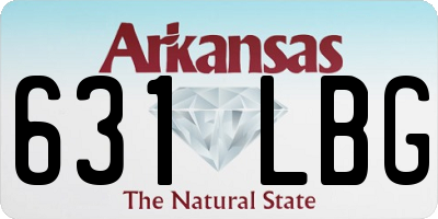 AR license plate 631LBG