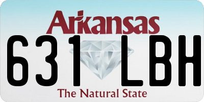 AR license plate 631LBH