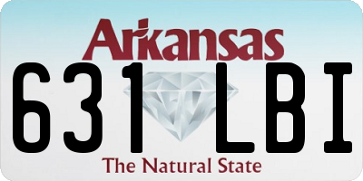 AR license plate 631LBI