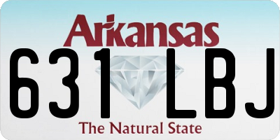AR license plate 631LBJ