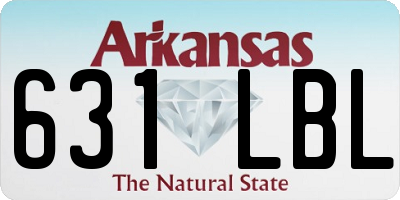 AR license plate 631LBL