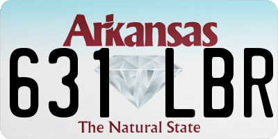 AR license plate 631LBR