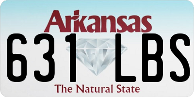 AR license plate 631LBS