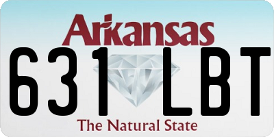 AR license plate 631LBT