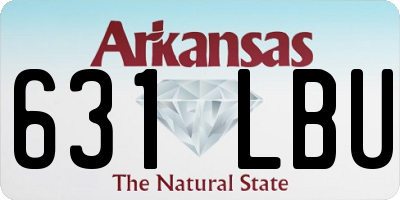 AR license plate 631LBU