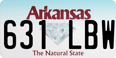 AR license plate 631LBW